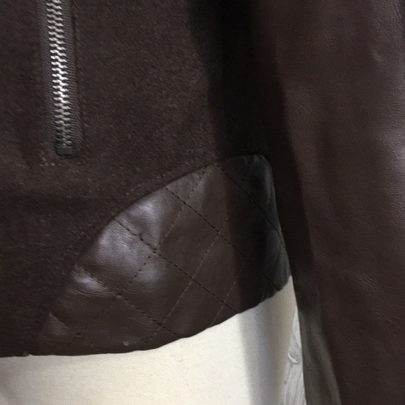 GAZOZ Vintage 80s Faux Leather Moto Style Jacket Large - Picture 9 of 13